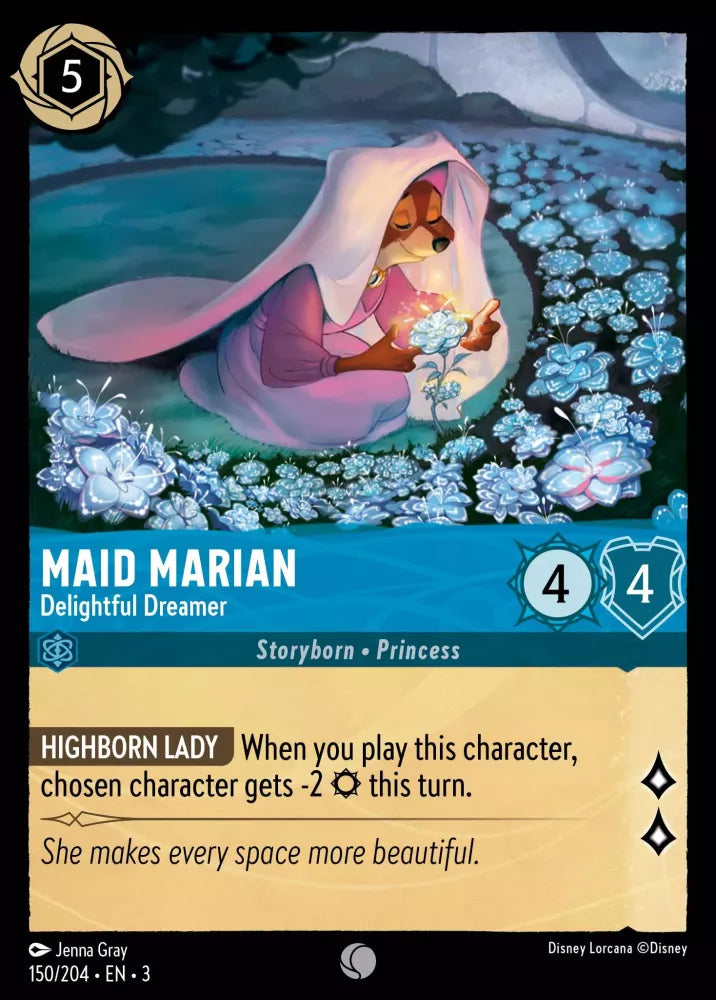 Disney Lorcana - 3INK - 150 - Maid Marian - Delightful Dreamer - Singles - Into the Inklands