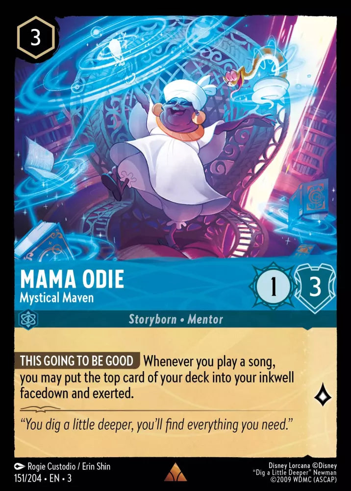 Disney Lorcana - 3INK - 151 - Mama Odie - Mystical Maven - Foil - Singles - Into the Inklands