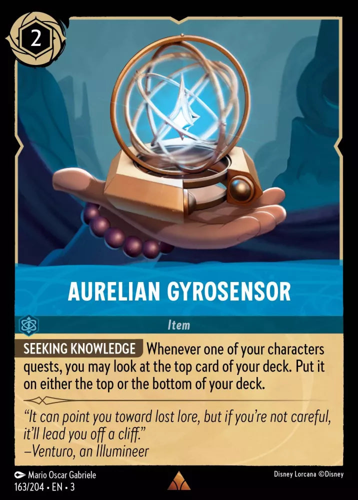 Disney Lorcana - 3INK - 163 - Aurelian Gyrosensor - Singles - Into the Inklands