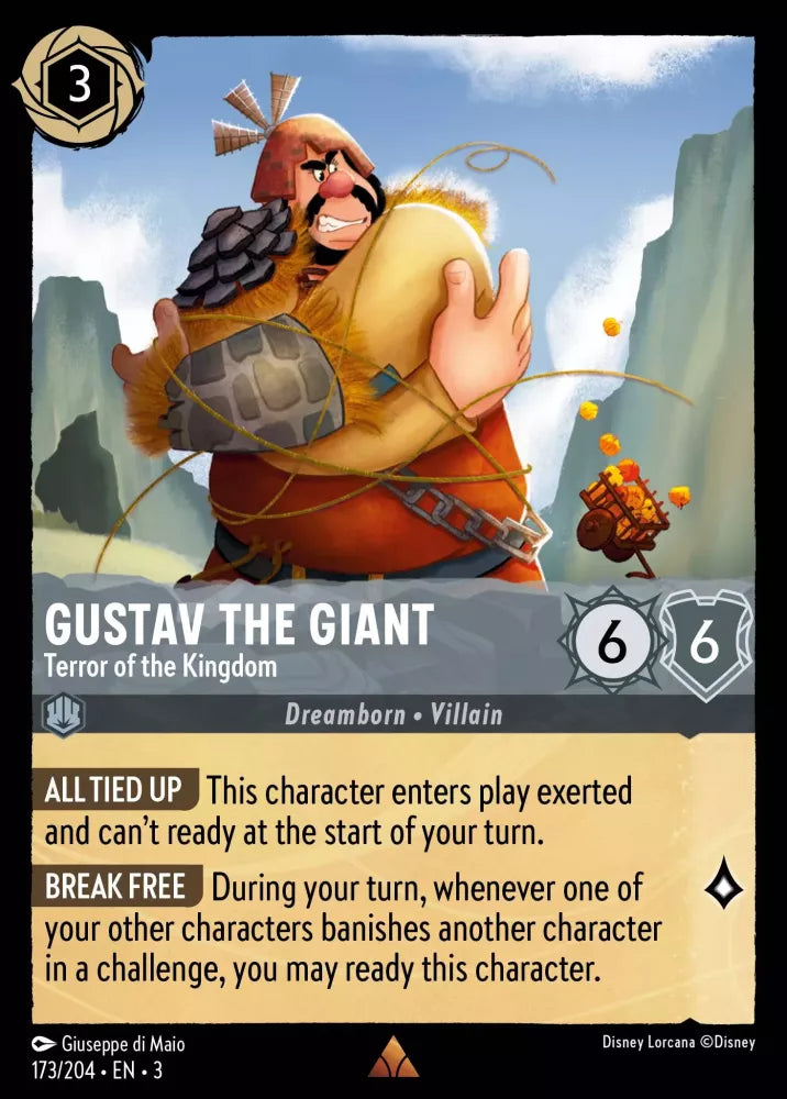 Disney Lorcana - 3INK - 173 - Gustav the Giant - Terror of the Kingdom - Singles - Into the Inklands