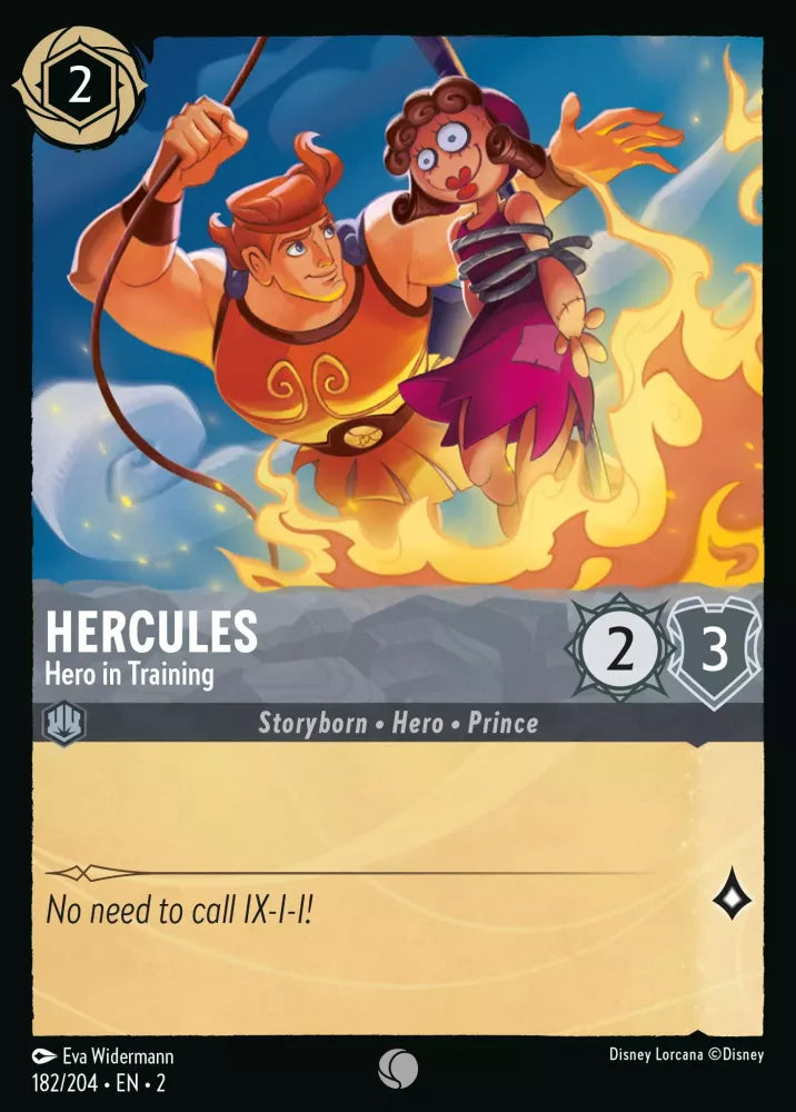 Disney Lorcana - 2ROF - 182 - Hercules - Hero in Training - Singles - Rise of the Floodborn