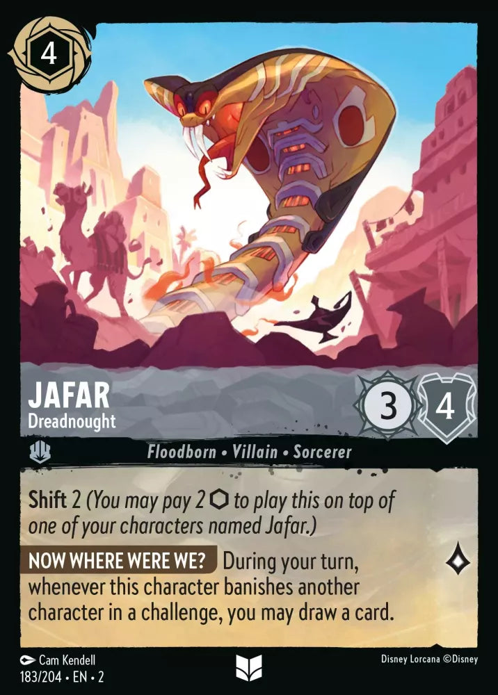 Disney Lorcana - 2ROF - 183 - Jafar - Dreadnought - Singles - Rise of the Floodborn