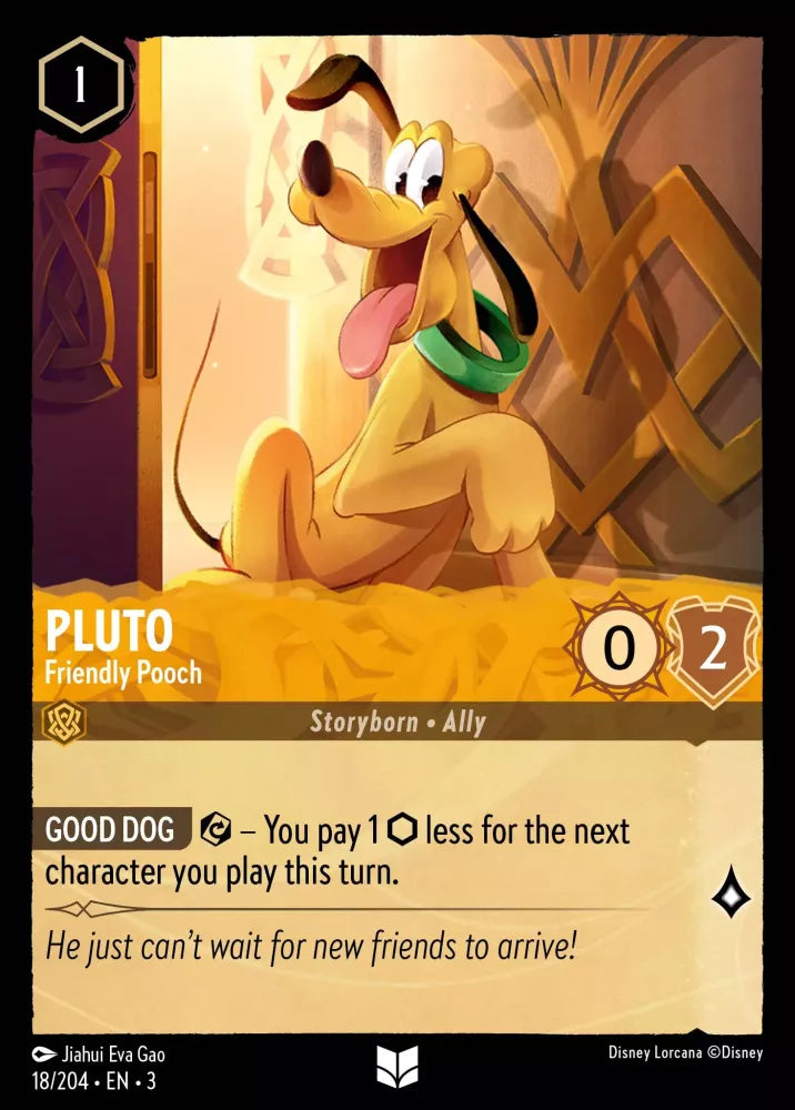 Disney Lorcana - 3INK - 018 - Pluto - Friendly Pooch - Singles - Into the Inklands