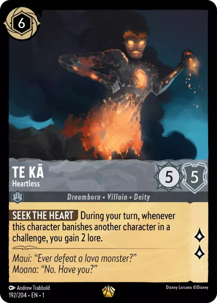 Disney Lorcana - 1TFC - 192 - Te Kā - Heartless - Singles - The First Chapter