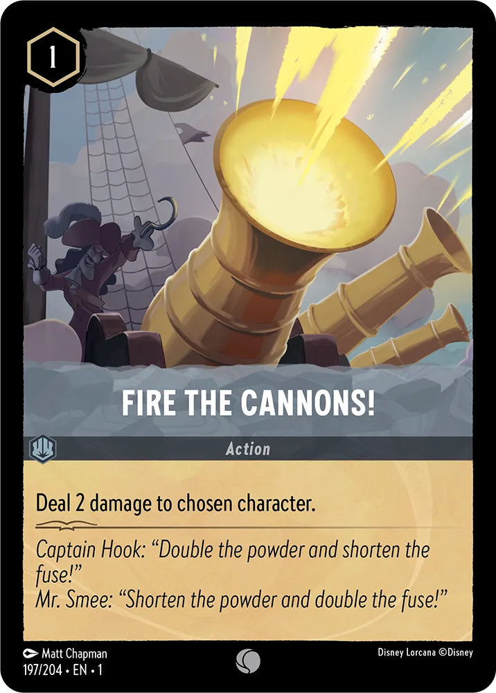Disney Lorcana - 1TFC - 197 - Fire the Cannons! - Singles - The First Chapter