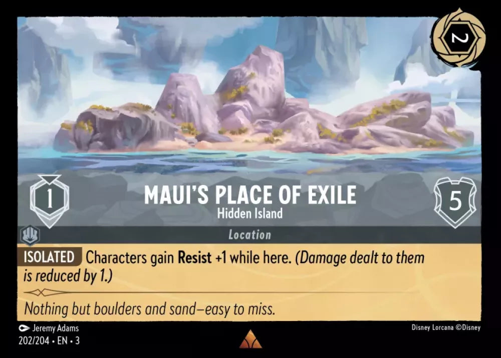 Disney Lorcana - 3INK - 202 - Maui's Place of Exile - Singles - Into the Inklands