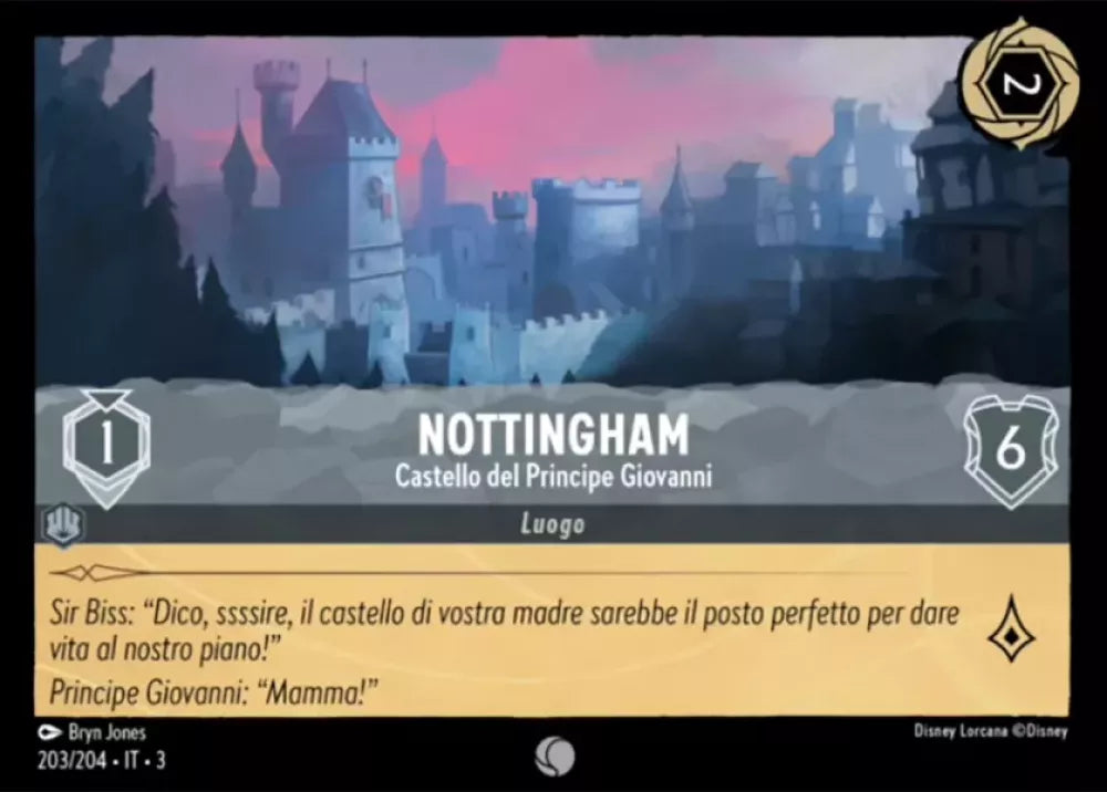 Disney Lorcana - 3INK - 203 - Nottingham - Prince John's Castle - Singles - Into the Inklands