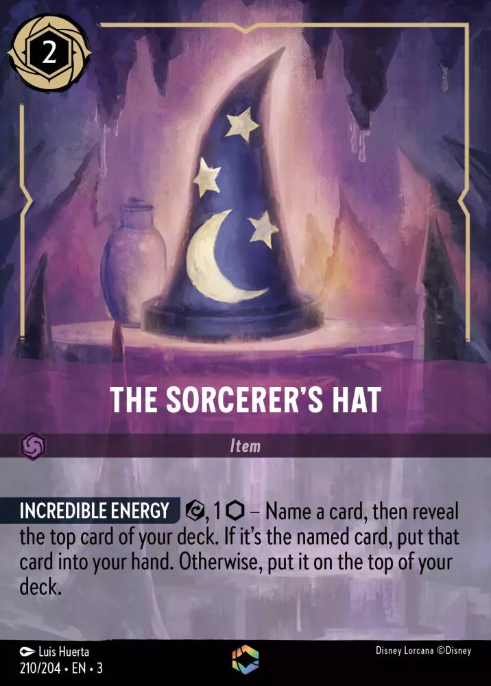 Disney Lorcana - 3INK - 210 - The Sorcerer's Hat - Singles - Into the Inklands