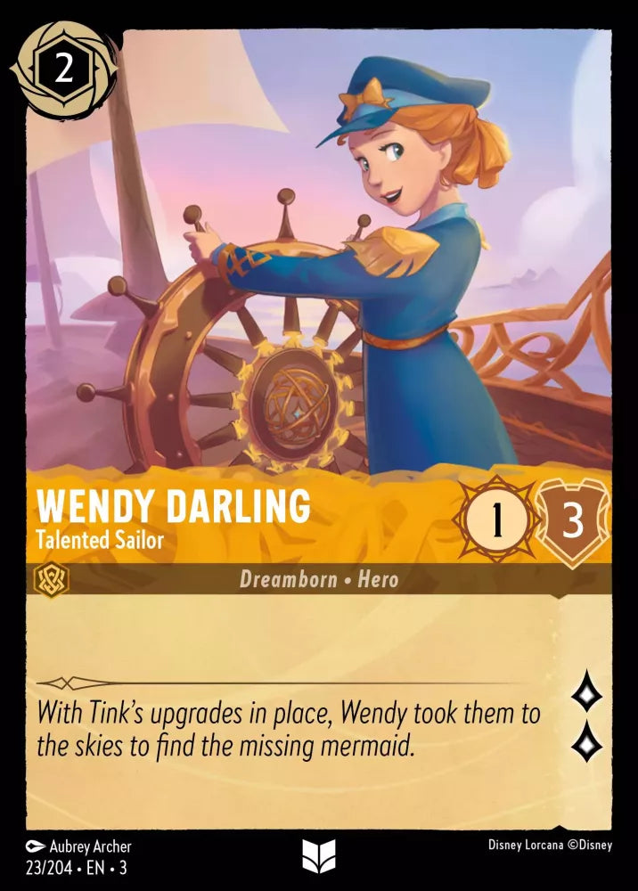 Disney Lorcana - 3INK - 023 - Wendy Darling - Talented Sailor - Singles - Into the Inklands