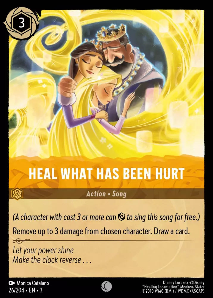 Disney Lorcana - 3INK - 026 - Heal What Has Been Hurt - Foil - Singles - Into the Inklands