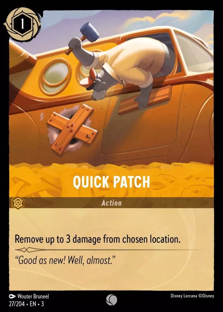 Disney Lorcana - 3INK - 027 - Quick Patch - Singles - Into the Inklands