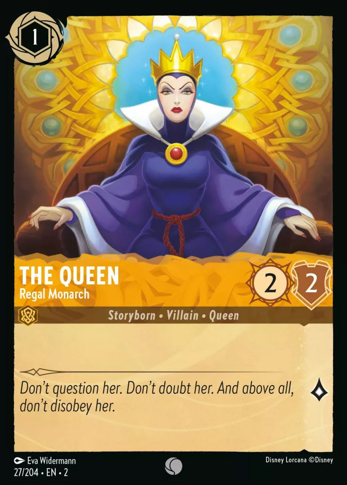 Disney Lorcana - 2ROF - 027 - The Queen - Regal Monarch - Singles - Rise of the Floodborn