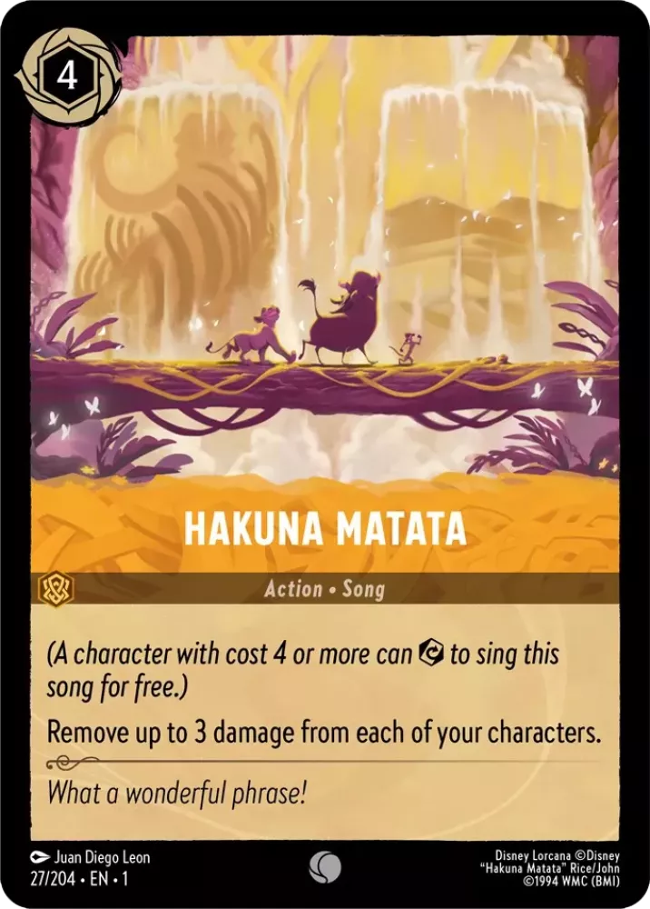 Disney Lorcana - 1TFC - 027 - Hakuna Matata - Singles - The First Chapter