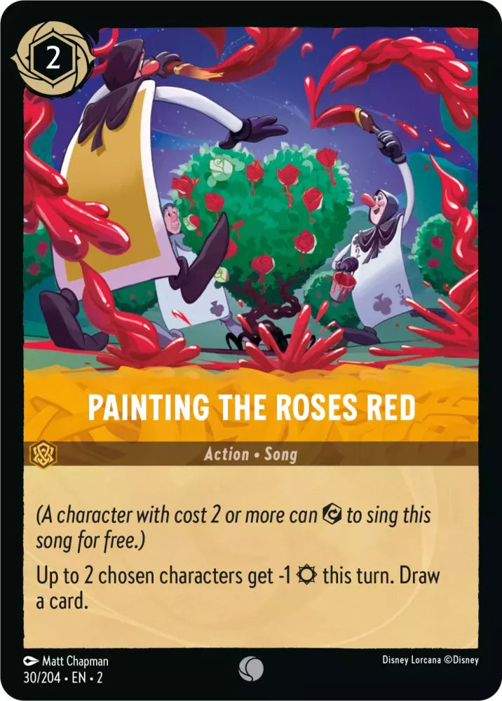Disney Lorcana - 2ROF - 030 - Painting the Roses Red - Singles - Rise of the Floodborn