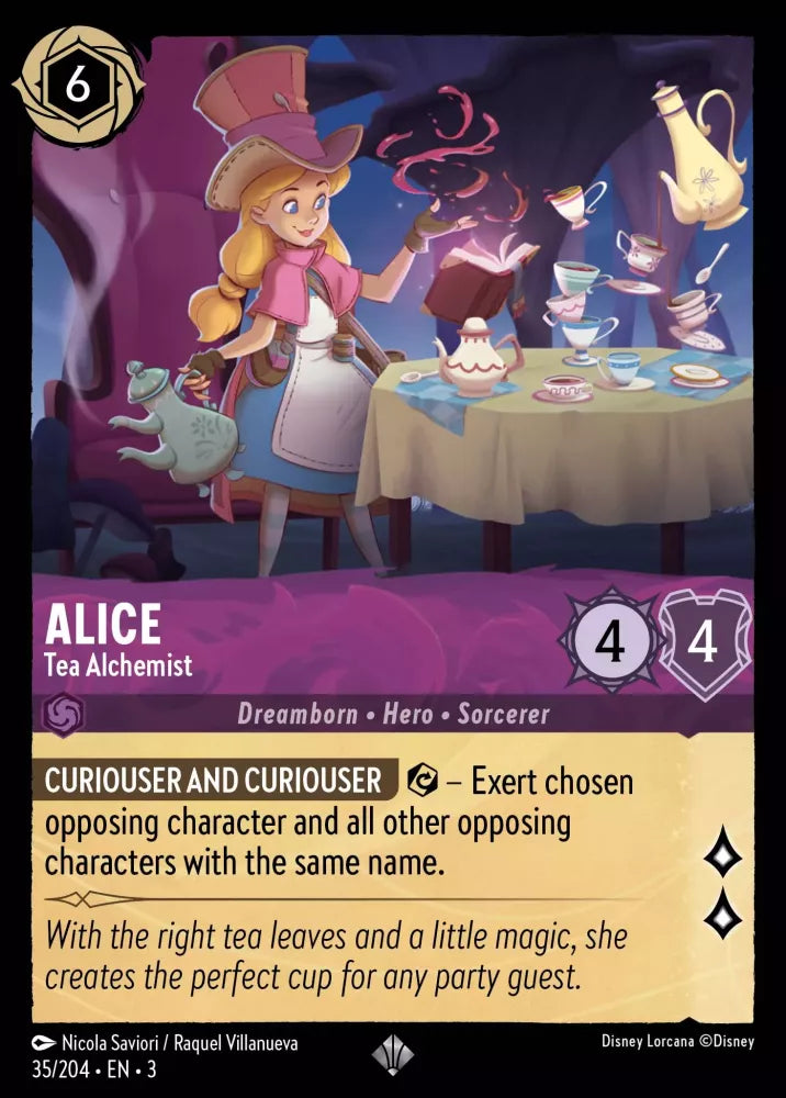 Disney Lorcana - 3INK - 035 - Alice - Tea Alchemist - Singles - Into the Inklands