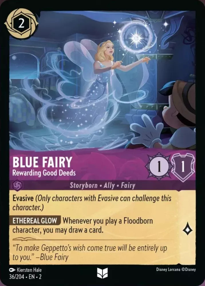 Disney Lorcana - 2ROF - 036 - Blue Fairy - Rewarding Good Deeds - Singles - Rise of the Floodborn