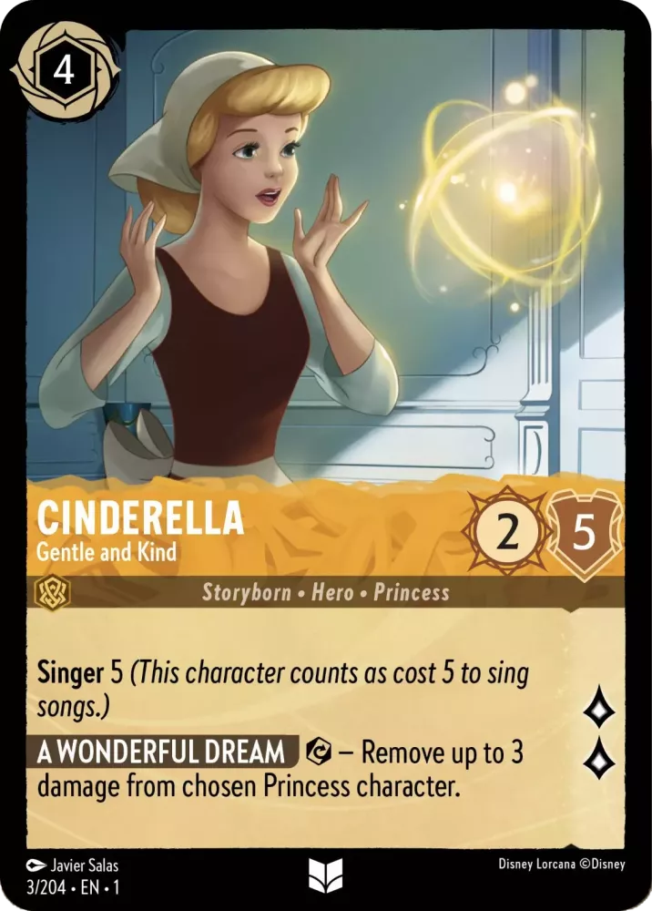 Disney Lorcana - 1TFC - 003 - Cinderella - Gentle and Kind - Singles - The First Chapter