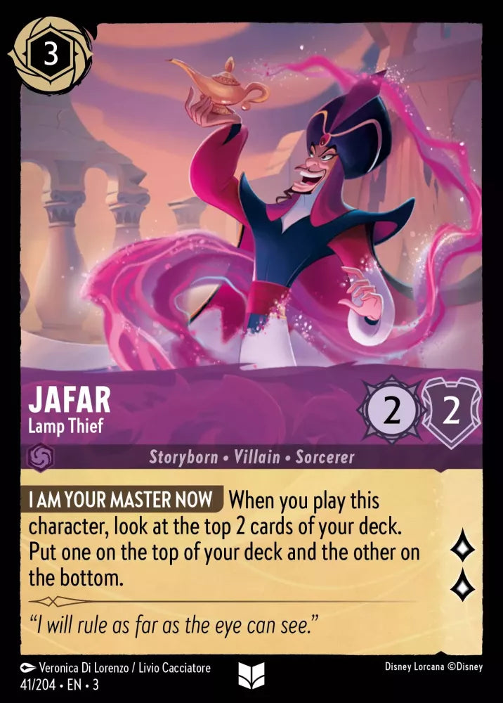 Disney Lorcana - 3INK - 041 - Jafar - Lamp Thief - Singles - Into the Inklands