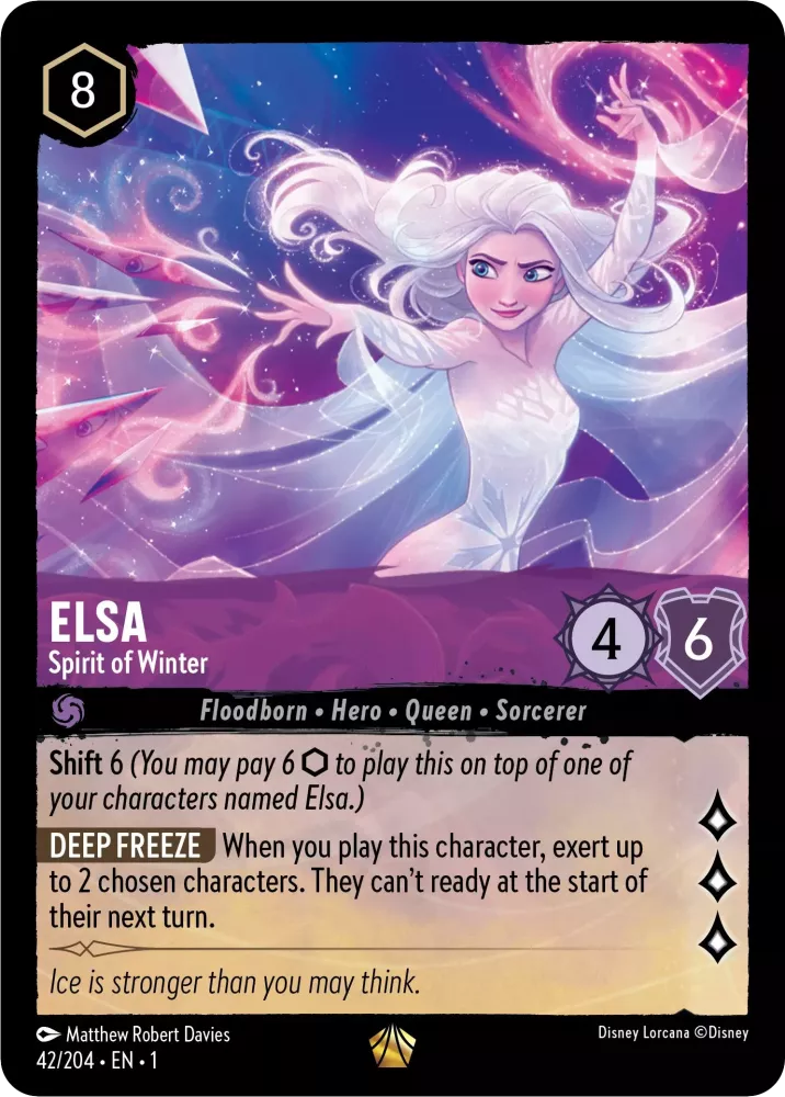 Disney Lorcana - 1TFC - 042 - Elsa - Spirit of Winter - Singles - The First Chapter
