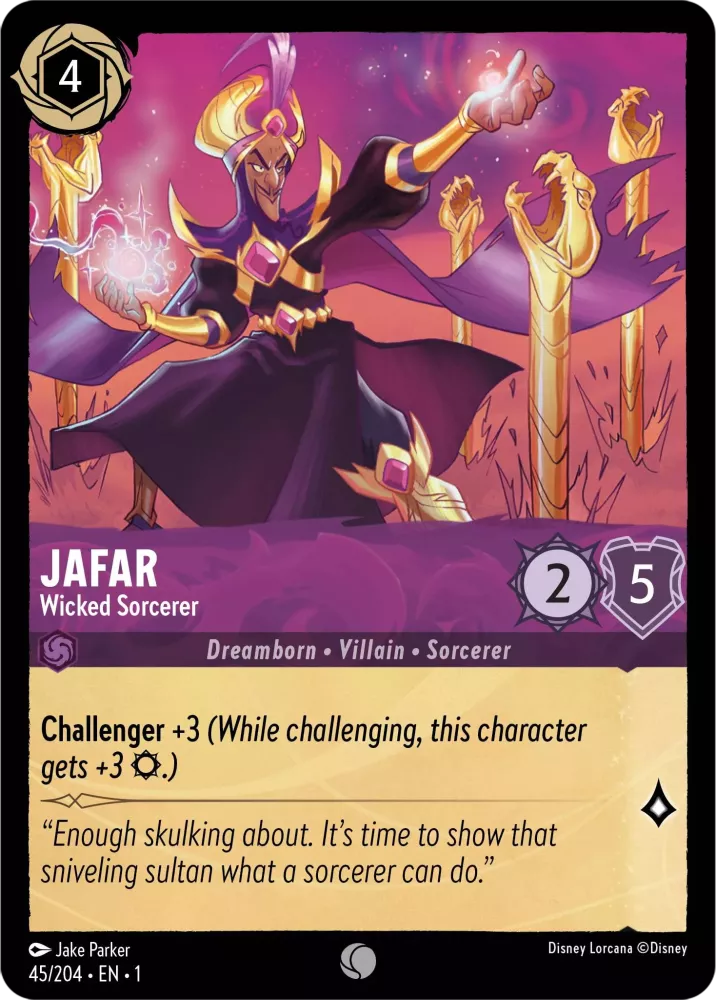 Disney Lorcana - 1TFC - 045 - Jafar - Wicked Sorcerer - Singles - The First Chapter