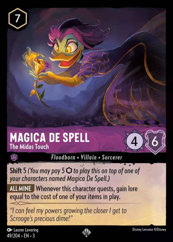 Disney Lorcana - 3INK - 049 - Magica De Spell - The Midas Touch - Foil - Singles - Into the Inklands