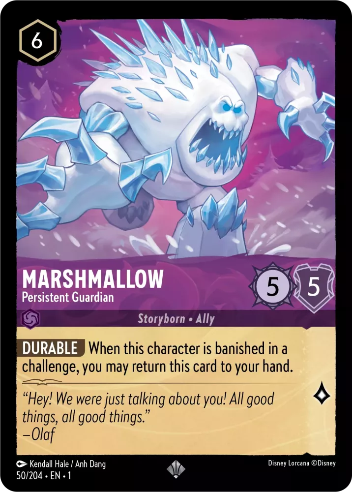 Disney Lorcana - 1TFC - 050 - Marshmallow - Persistent Guardian - Singles - The First Chapter