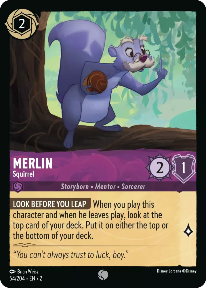 Disney Lorcana - 2ROF - 054 - Merlin - Squirrel - Singles - Rise of the Floodborn