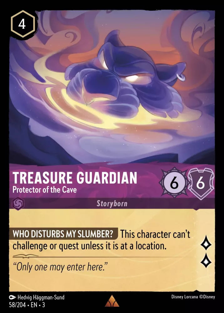 Disney Lorcana - 3INK - 058 - Treasure Guardian - Protector of the Cave - Singles - Into the Inklands