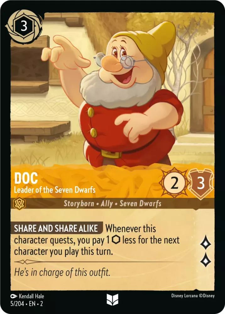Disney Lorcana - 2ROF - 005 - Doc - Leader of the Seven Dwarfs - Singles - Rise of the Floodborn