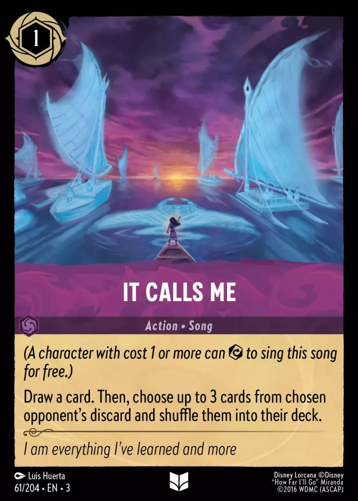 Disney Lorcana - 3INK - 061 - It Calls Me - Singles - Into the Inklands