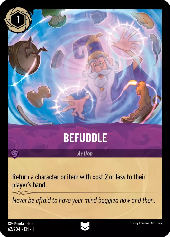 Disney Lorcana - 1TFC - 062 - Befuddle - Foil - Singles - The First Chapter