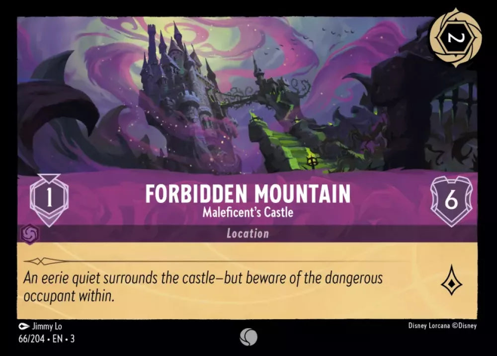 Disney Lorcana - 3INK - 066 - Forbidden Mountain - Maleficent's Castle - Singles - Into the Inklands