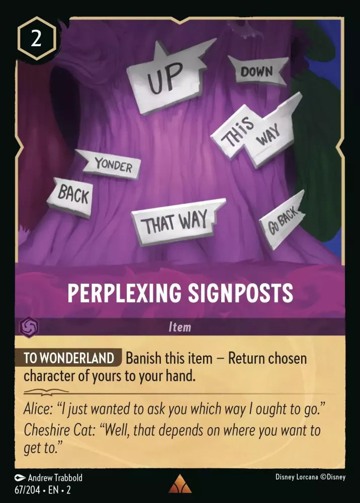 Disney Lorcana - 2ROF - 067 - Perplexing Signposts - Singles - Rise of the Floodborn