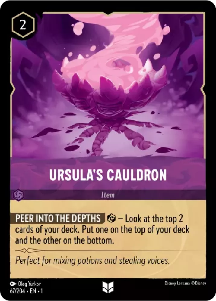 Disney Lorcana - 1TFC - 067 - Ursula's Cauldron - Singles - The First Chapter