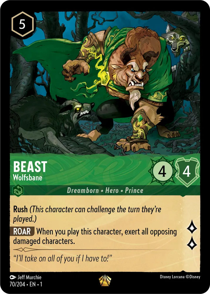 Disney Lorcana - 1TFC - 070 - Beast - Wolfsbane - Singles - The First Chapter