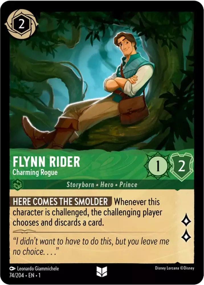 Disney Lorcana - 1TFC - 074 - Flynn Rider - Charming Rogue - Singles - The First Chapter