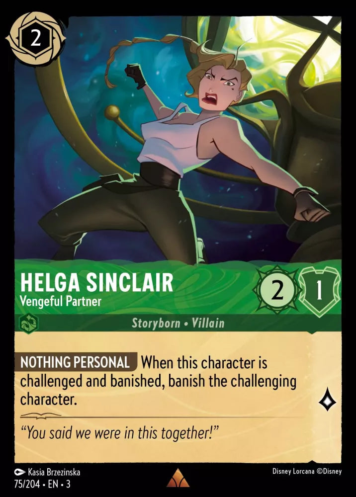 Disney Lorcana - 3INK - 075 - Helga Sinclair - Vengeful Partner - Singles - Into the Inklands