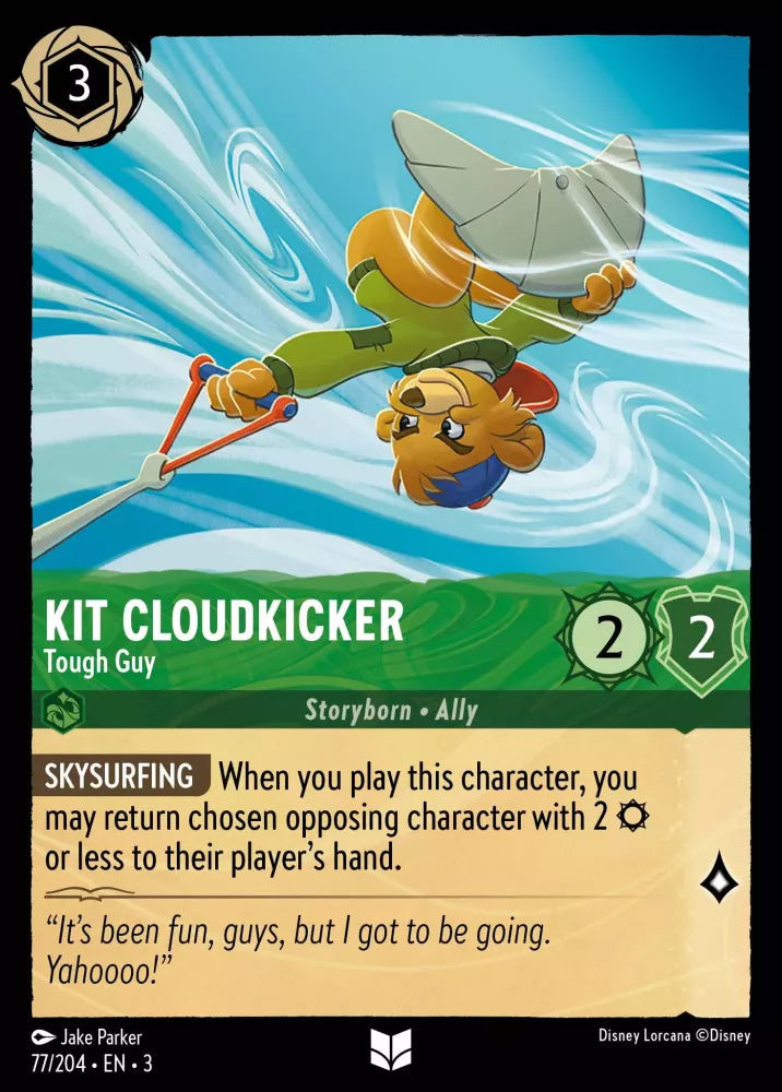 Disney Lorcana - 3INK - 077 - Kit Cloudkicker - Tough Guy - Foil - Singles - Into the Inklands