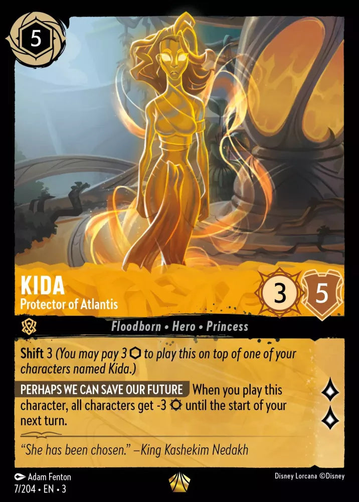 Disney Lorcana - 3INK - 007 - Kida - Protector of Atlantis Foil - Singles - Into the Inklands
