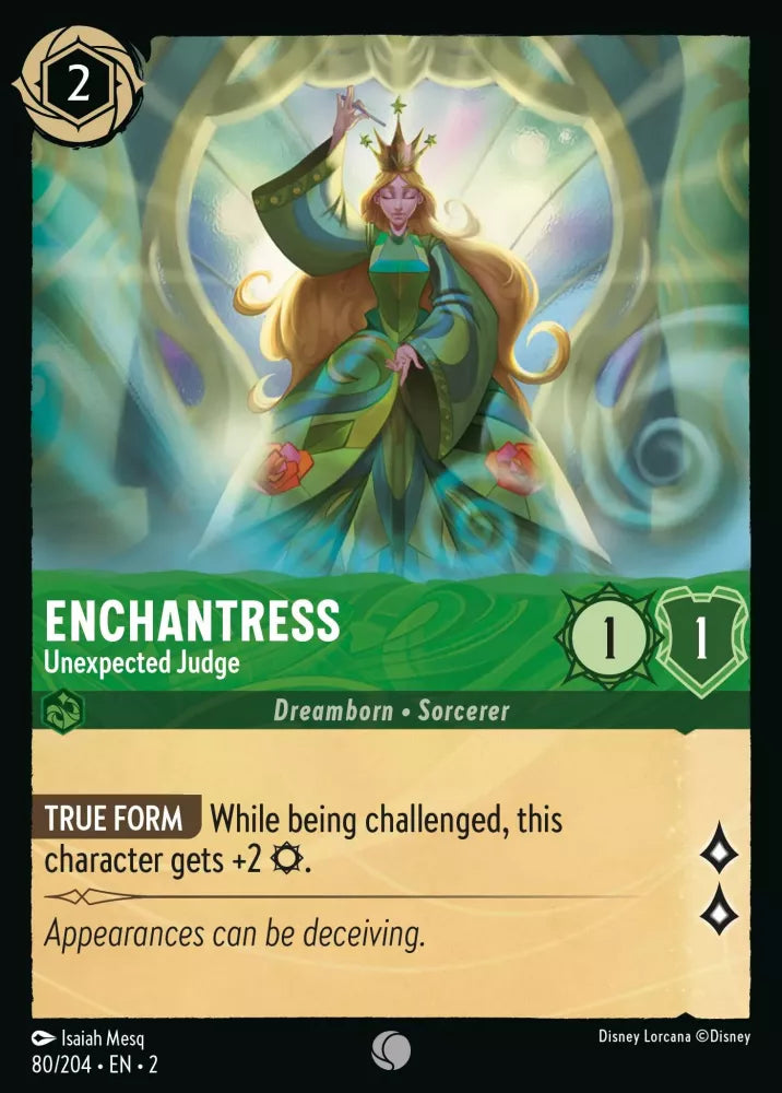 Disney Lorcana - 2ROF - 080 - Enchantress - Unexpected Judge - Foil - Singles - Rise of the Floodborn