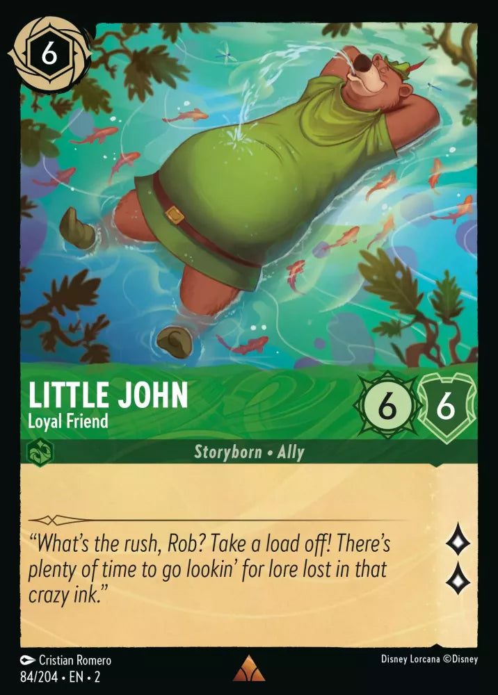 Disney Lorcana - 2ROF - 084 - Little John - Loyal Friend - Singles - Rise of the Floodborn