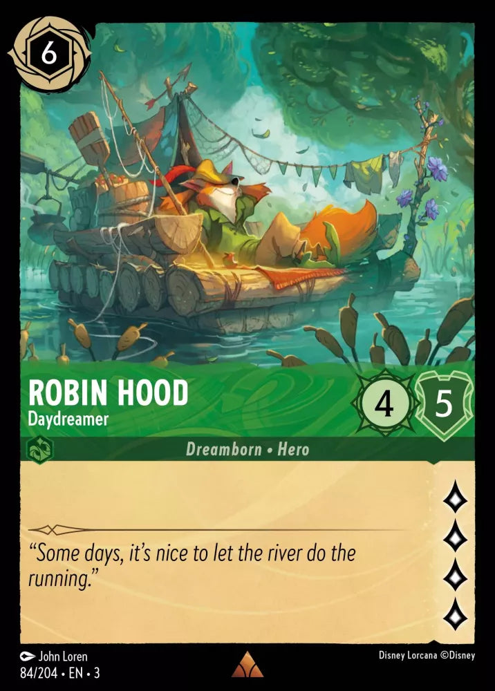 Disney Lorcana - 3INK - 084 - Robin Hood - Daydreamer - Singles - Into the Inklands