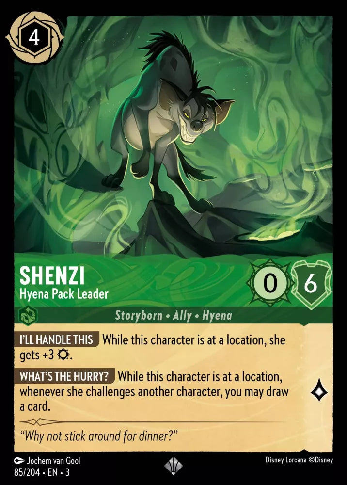 Disney Lorcana - 3INK - 085 - Shenzi - Hyena Pack Leader - Singles - Into the Inklands
