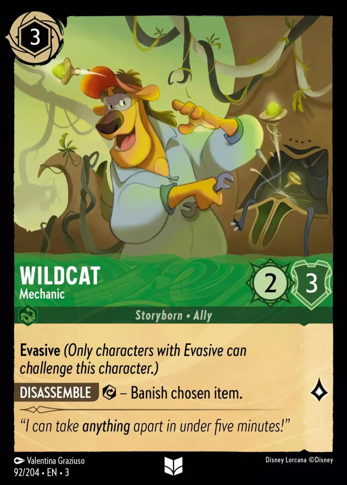 Disney Lorcana - 3INK - 092 - Wildcat - Mechanic - Foil - Singles - Into the Inklands