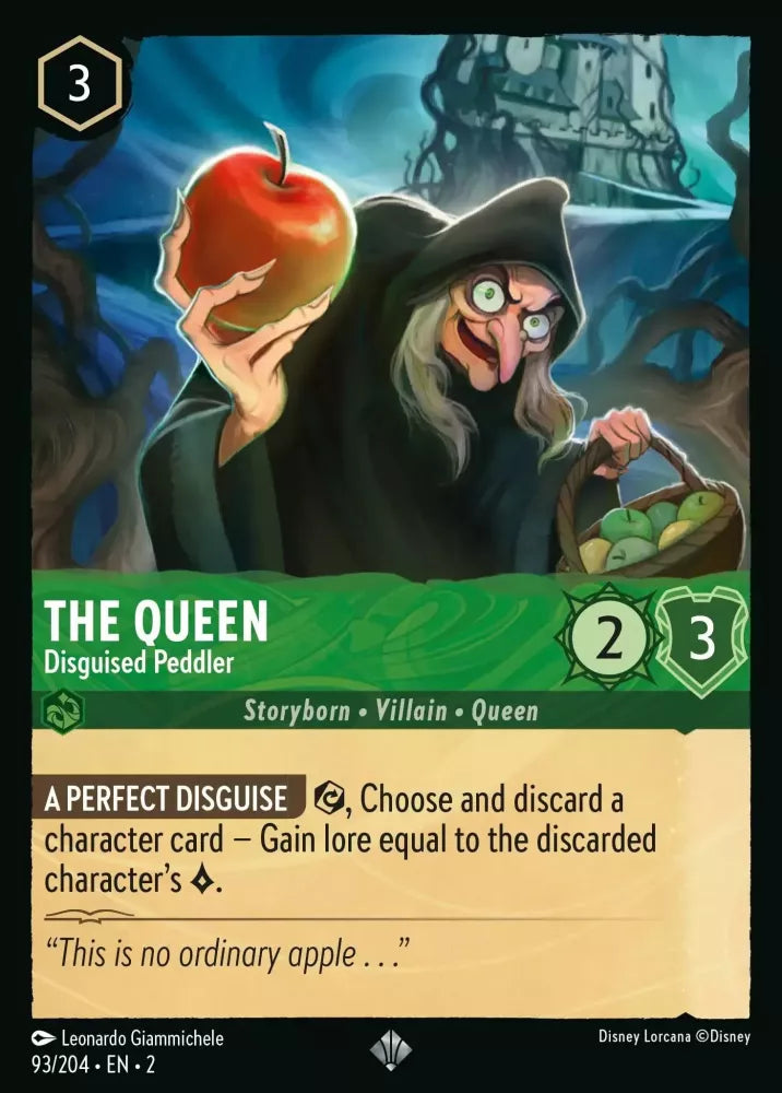 Disney Lorcana - 2ROF - 093 - The Queen - Disguised Peddler - Singles - Rise of the Floodborn