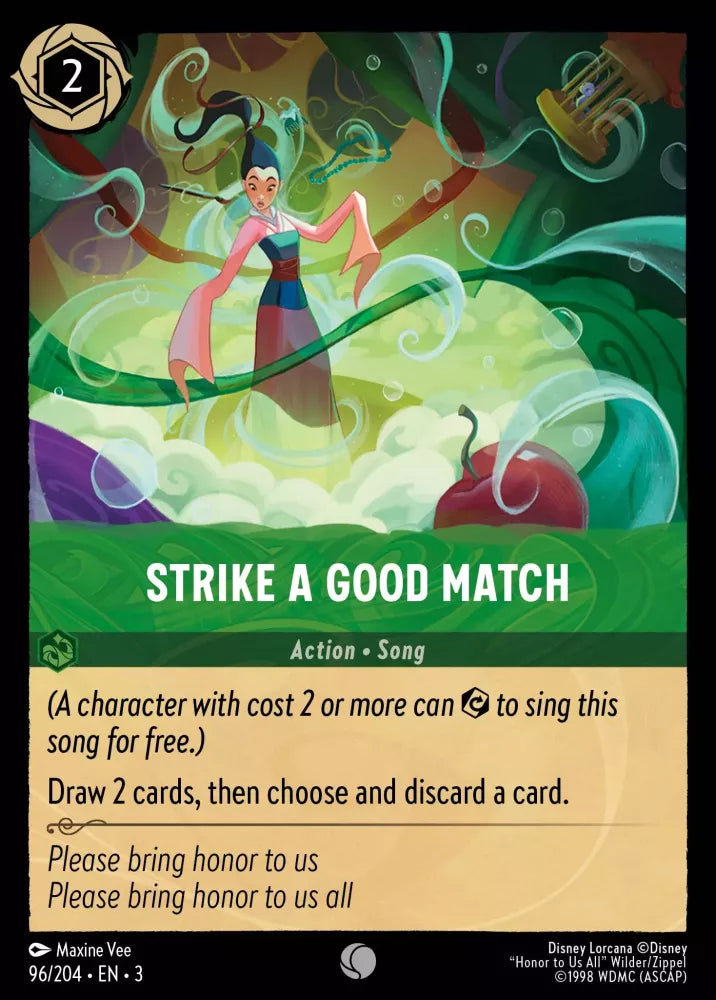 Disney Lorcana - 3INK - 096 - Strike a Good Match - Foil - Singles - Into the Inklands