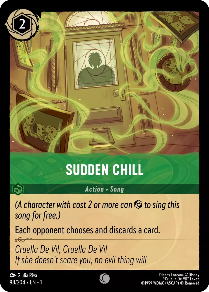 Disney Lorcana - 1TFC - 098 - Sudden Chill - Foil - Singles - The First Chapter