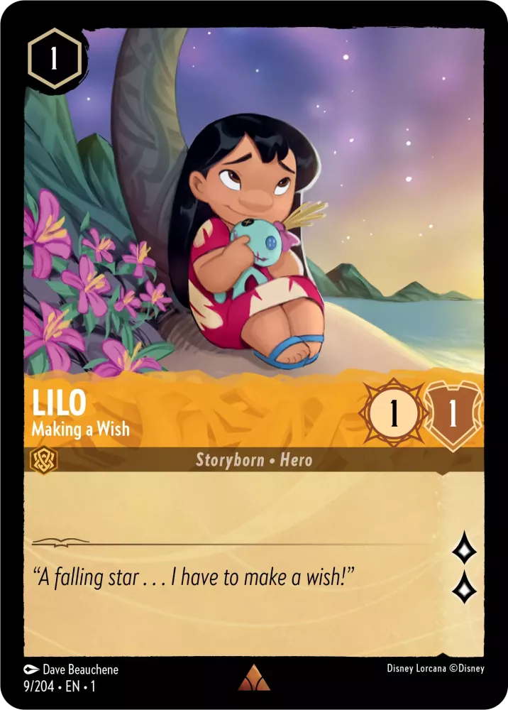 Disney Lorcana - 1TFC - 009 - Lilo - Making a wish - Singles - The First Chapter