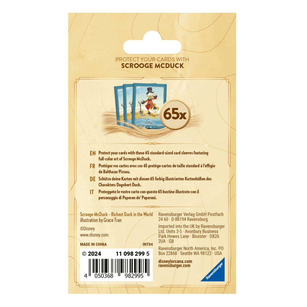 Disney Lorcana - Disney Lorcana - Into the Inklands Dagobert Duck card sleeves - Sleeves - Into the Inklands