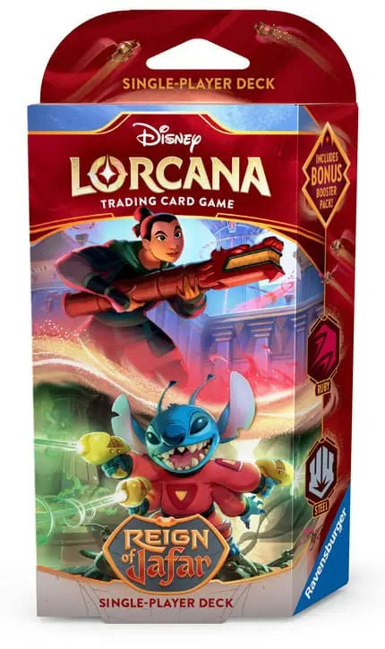 Disney Lorcana Reign of Jafar Starter Deck Mulan & Stitch